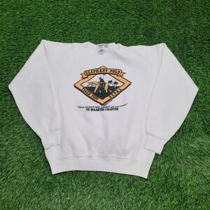Vintage 90s St-Maarten Elephant-Polo Sweatshirt L/XL 23x24 USA